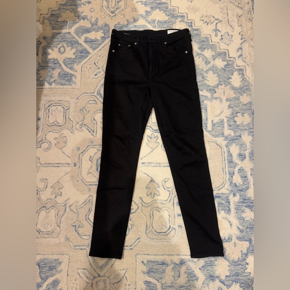 rag & bone Women's Skinny Black Jeans